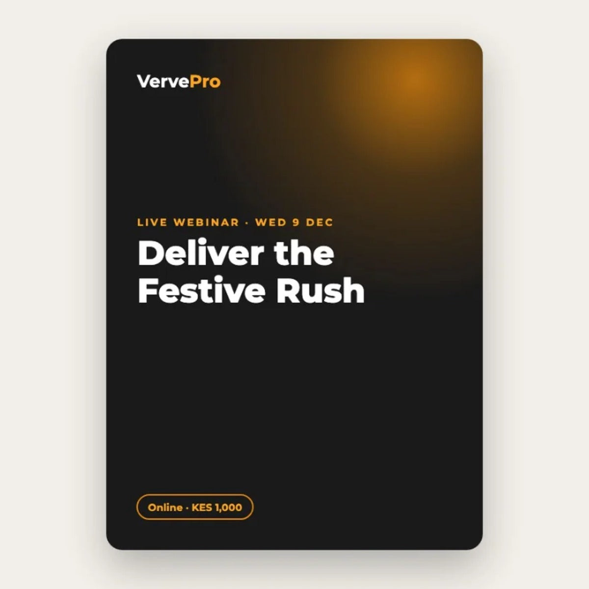Live Webinar: Deliver the Festive Rush, 9 Dec 2026